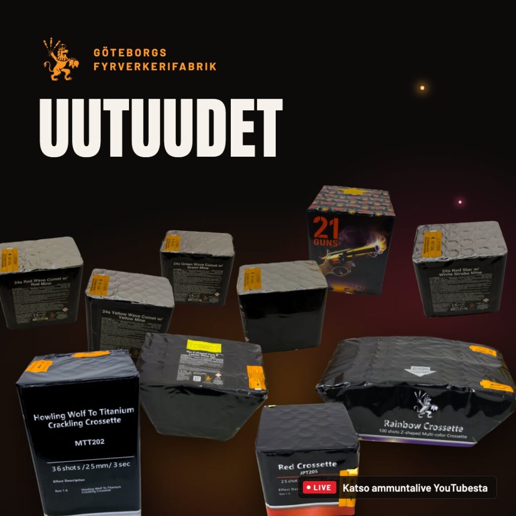 Göteborgs Fyrverkerifabrik – uutuudet